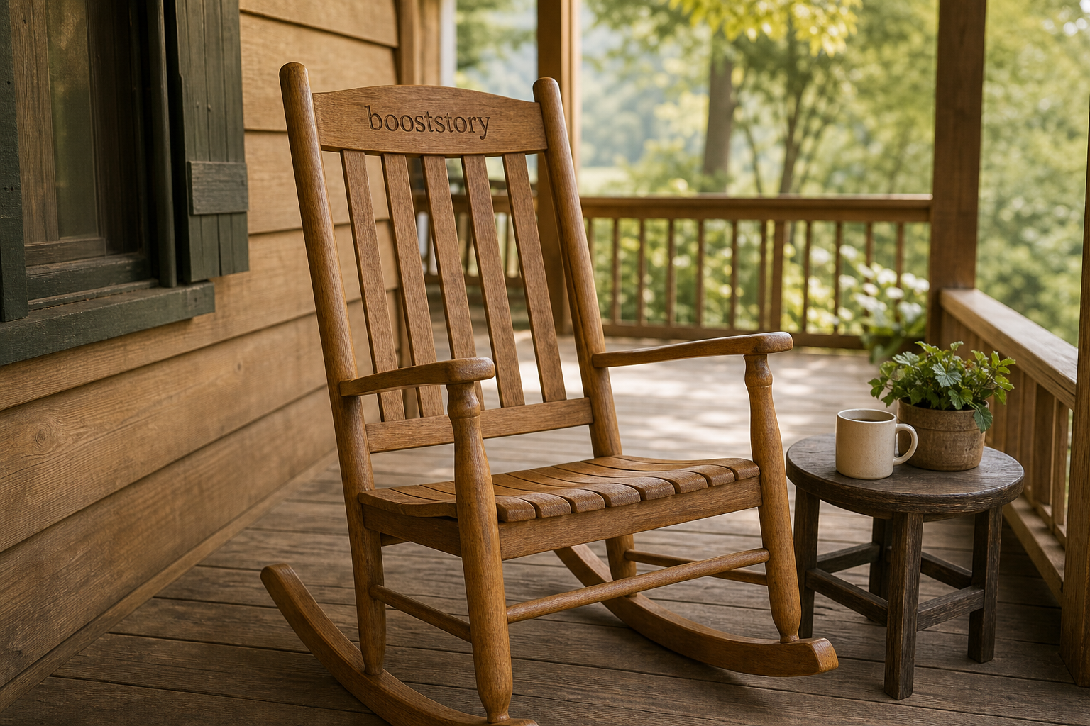 Booststory Walnut Plant Stand — Set of 3 Nesting Heights